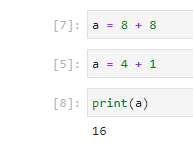 Code execute ordering in an IPython notebook session.